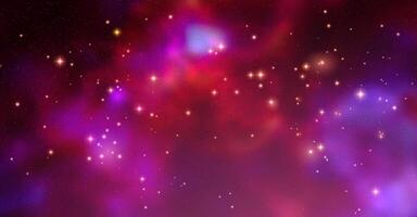 Space background with realistic nebula and shining stars. Magic colorful galaxy with stardust vector