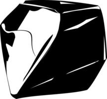 Shape of natural ruby without cut vector