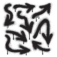 Spray Painted Graffiti arrow Sprayed isolated with a white background. vector