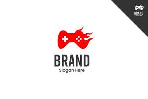Joypad modern logotype. Entertainment brand identity design template. Perfect logo for business related to gaming industry. Isolated background. Eps 10. vector