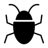 Bug icon isolated on white background for graphic design, logo, website, social media, mobile app, UI illustration vector