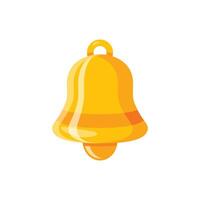 Notification bell icon in flat style. Incoming inbox message illustration on isolated background. Ringing bell sign business concept. vector