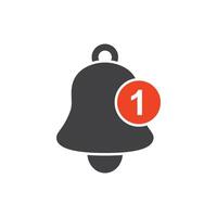 Notification bell icon in flat style. Incoming inbox message illustration on isolated background. Ringing bell sign business concept. vector