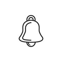 Notification bell icon in flat style. Incoming inbox message illustration on isolated background. Ringing bell sign business concept. vector