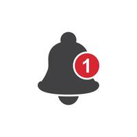 Notification bell icon in flat style. Incoming inbox message illustration on isolated background. Ringing bell sign business concept. vector
