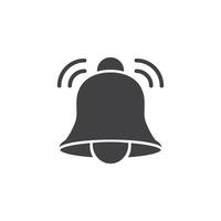 Notification bell icon in flat style. Incoming inbox message illustration on isolated background. Ringing bell sign business concept. vector