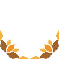 floral frame ornament design on white background vector