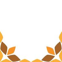 flower petal ornament design isolated on white background vector