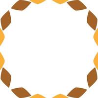 floral frame ornament design on white background vector