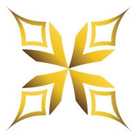 luxury golden geometric ornament vector