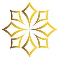 luxury golden geometric ornament vector
