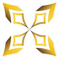 luxury golden geometric ornament vector