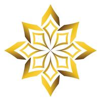 luxury golden geometric ornament vector