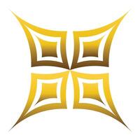 luxury golden geometric ornament vector