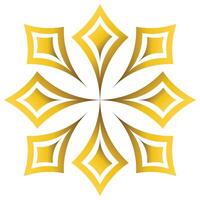 luxury golden geometric ornament vector
