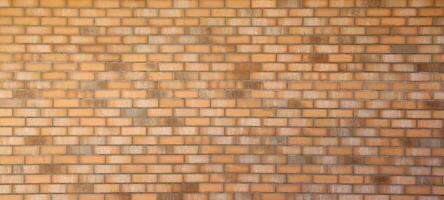Dark brick wall pattern with chaotic masonry order. Background texture or resource for 3d texturing. Many bricks in big modern stone wall photo