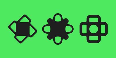 Y2K elements set vector