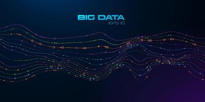 Big data visualization. vector