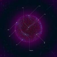 Big data visualization. vector