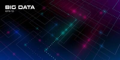 Big data visualization. vector