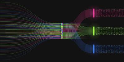 Big data visualization. vector