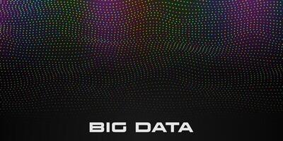 Abstract big data visualization. vector