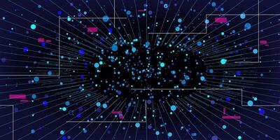 Big data visualization. vector