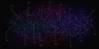 Big data visualization. vector
