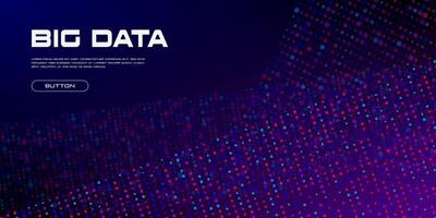 Big Data streams. vector