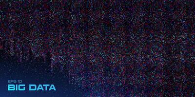 Big data visualization. vector