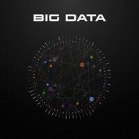 Big data visualization. vector