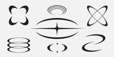 Y2K style design asset. vector
