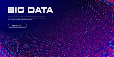 Big data visualization. vector