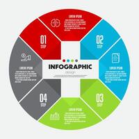 Infographics diagrams, graphs, presentations and business concept charts with 4 options. vector