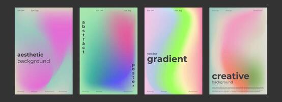Y2k Trendy Aesthetic abstract vibrant gradient background with grain blurred pattern. Gentle soft light print for social media poster, stories highlight templates for digital marketing for stories vector