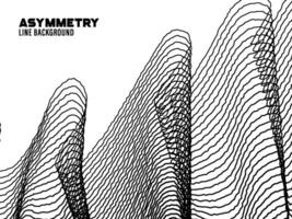 Asymmetry line pattern background vector