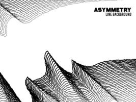 Asymmetry line pattern background vector