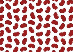 Kidney beans pattern wallpaper. Kidney beans pattern on white background. vector