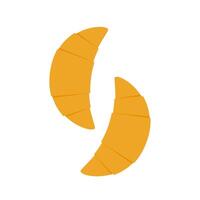 Croissant . Croissant on white background. vector
