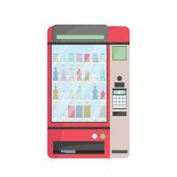Soda vending machine icon. image isolated on white background. Red drinking water vending machine vector