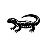 Animal black silhouette with white color background vector