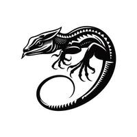 Animal black silhouette with white color background vector