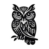 Animal black silhouette with white color background vector