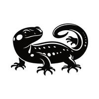 Animal black silhouette with white color background vector