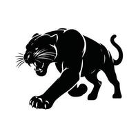 Animal black silhouette with white color background vector
