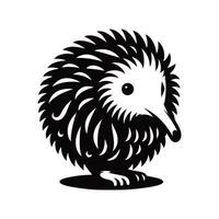 Animal black silhouette with white color background vector