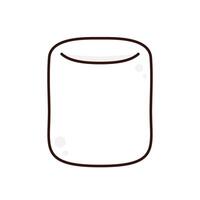 Marshmallow cartoon . Marshmallow on white background. Marshmallow icon. vector