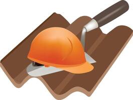 protective helmet building material tile vector