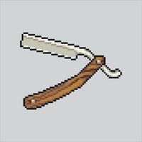 Pixel art illustration Beard Razor. Pixelated Hair Razor. Hair shaver Barber Razor pixelated for the pixel art game and icon for website and game. old school retro. vector