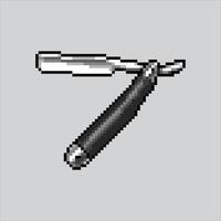 Pixel art illustration Beard Razor. Pixelated Hair Razor. Hair shaver Barber Razor pixelated for the pixel art game and icon for website and game. old school retro. vector